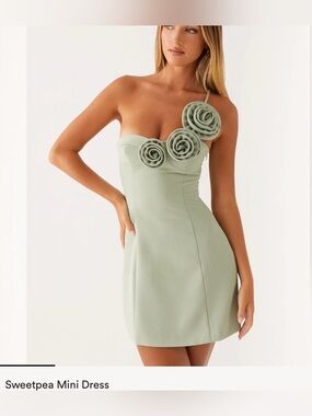 Peppermayo Women's One Shoulder Sweetpea Mini Dress NWT size US4
